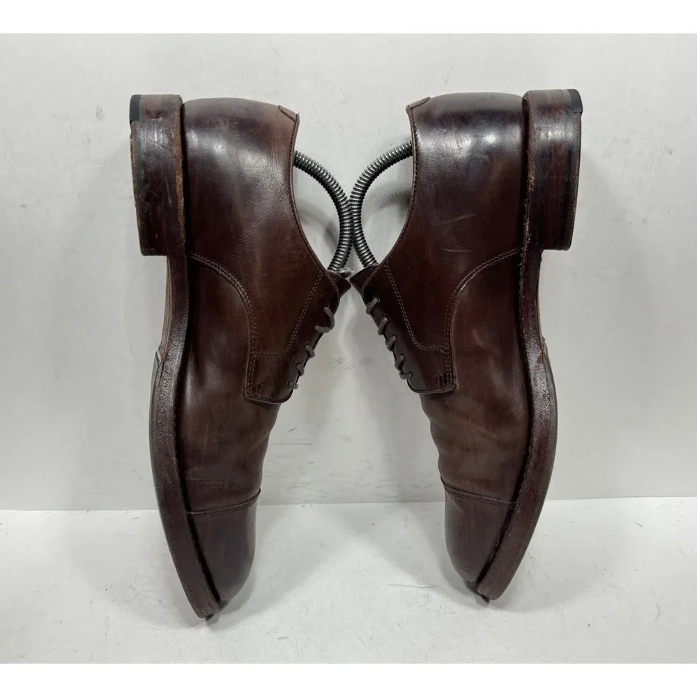 J. Crew Ludlow Derby Dress Shoe Brown Leather Men's Size 8.5